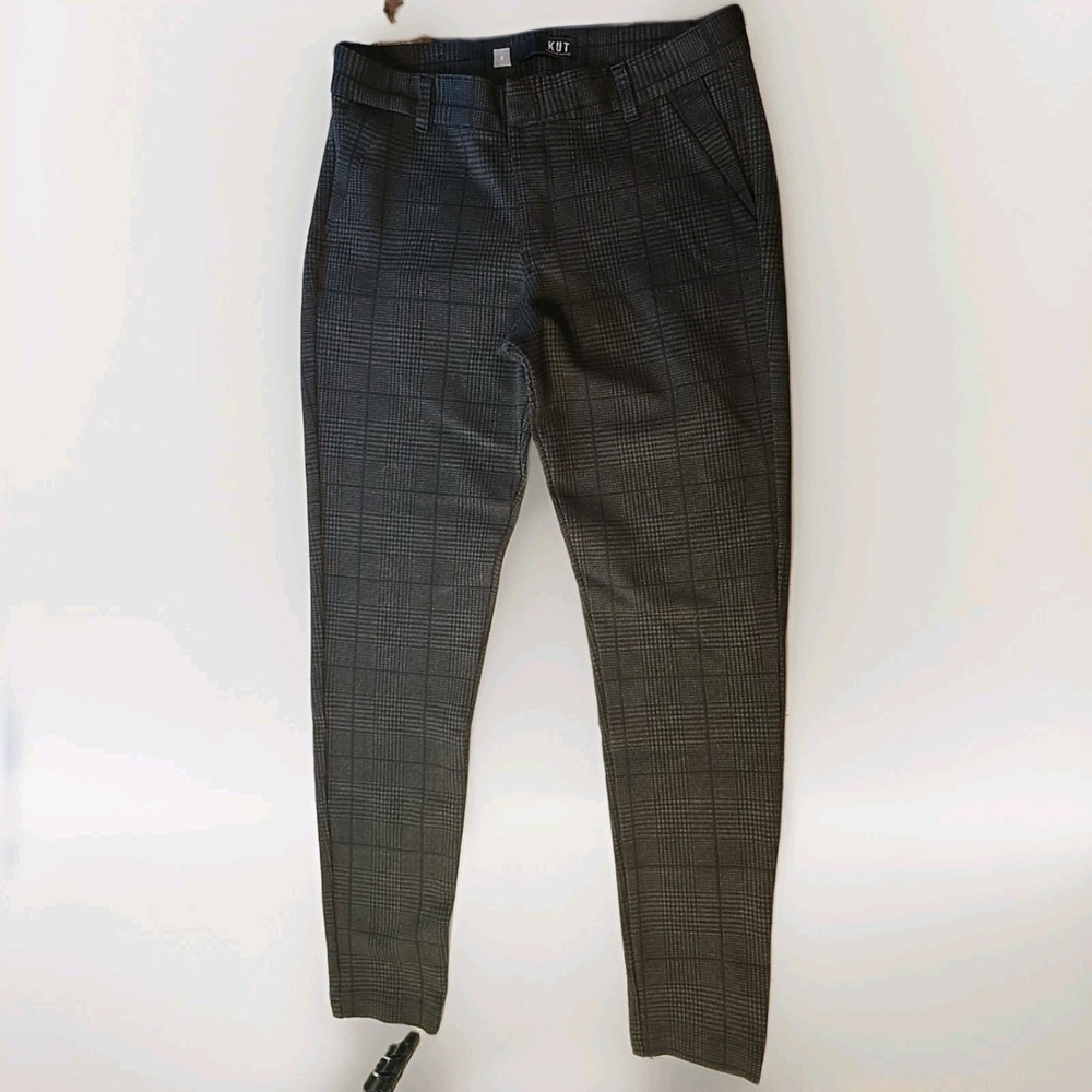 KUT from the Kloth Plaid Ankle Skinny Pants Career Casual Size 8